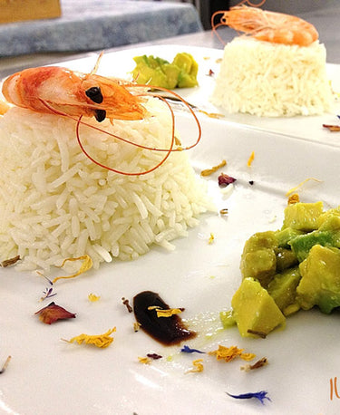 foto ricetta Cocktail di gamberi con avocado e riso basmati 