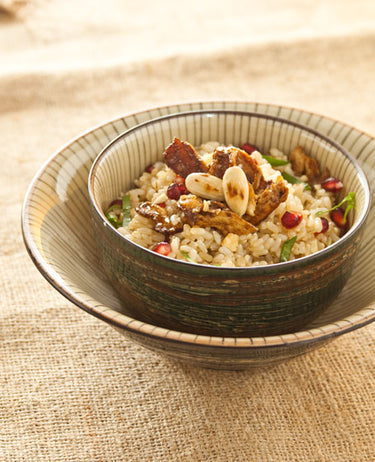 foto ricetta Insalata di riso con anatra e melograno 