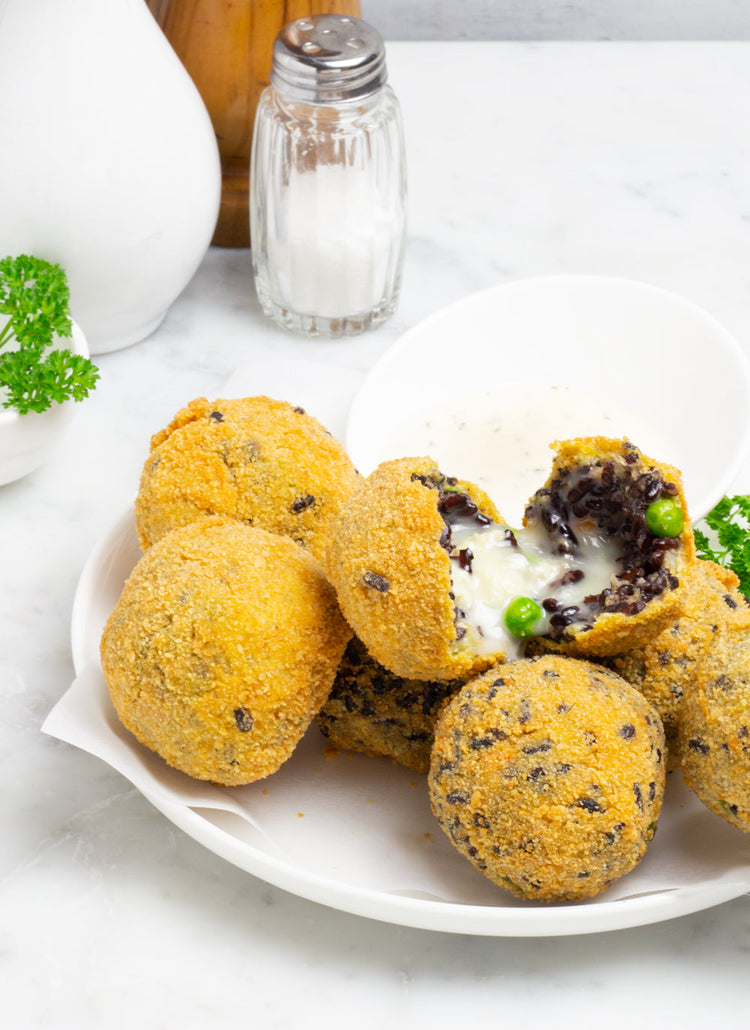 foto ricetta Arancini di riso nero 