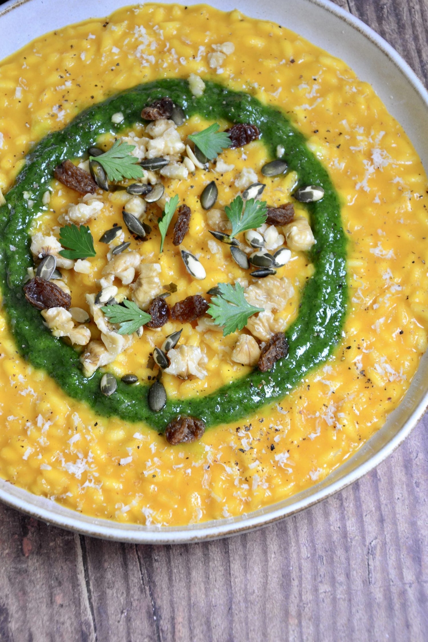 ROASTED CARROTS AND CHRISTMAS SPICES RISOTTO 