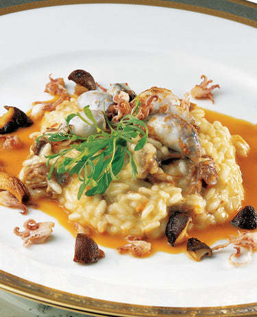 foto ricetta Risotto con calamaretti alla coda di manzo 