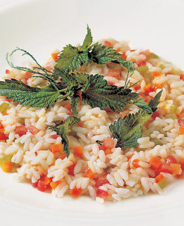foto ricetta Risotto con jambolaia di foglie di ortica 
