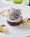 foto ricetta Raviolo di seppie farcito con riso venere 