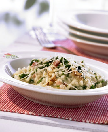 RISOTTO MIT SPINAT UND WALNÜSSEN 