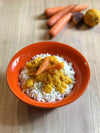 foto ricetta Riso Basmati con crema di carote, bottarga e scorza di limone 