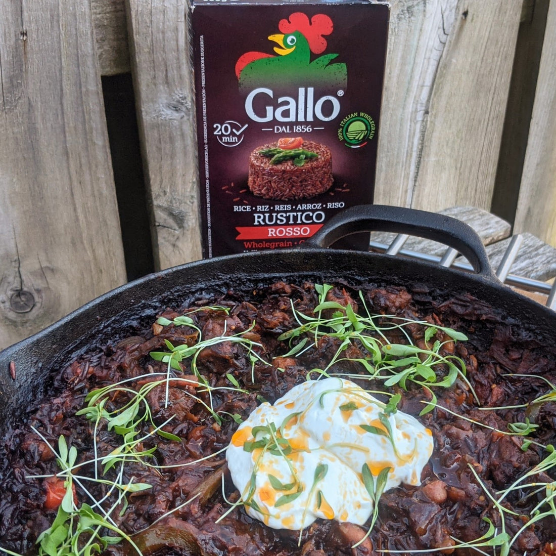 SKILLET PAN MEXICAN BEEF & RED RICE MOLE 