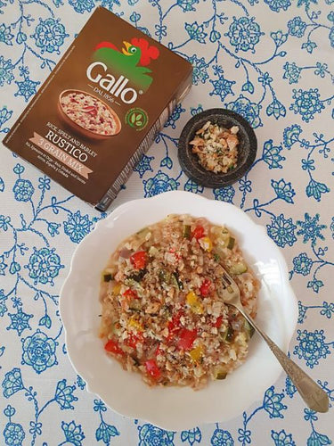 3 GRAIN SUMMER VEGETABLE BAKE 