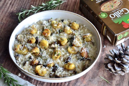 CHESTNUT, MUSHROOM & ROSEMARY RISOTTO