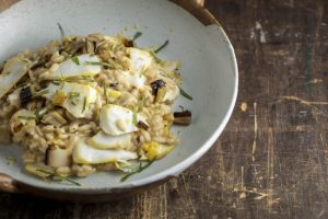 LEEK AND SMOKED HADDOCK RISOTTO