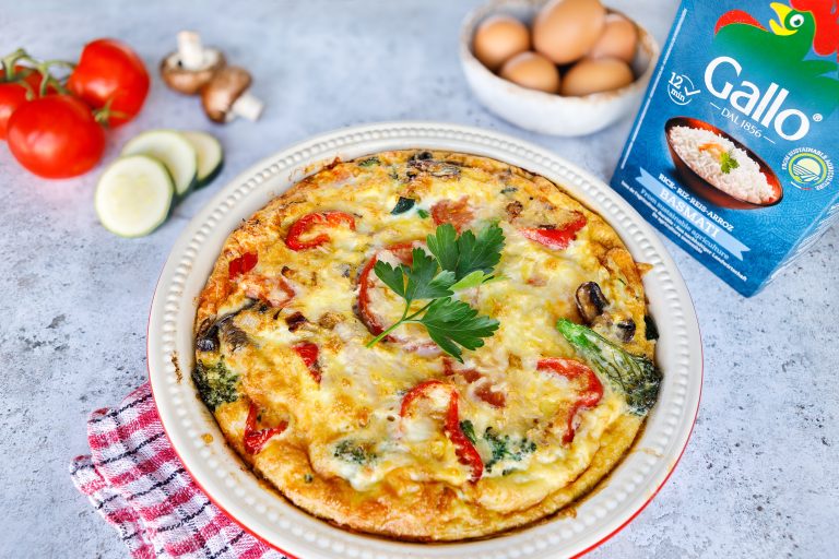WHAT’S IN THE FRIDGE BASMATI RICE FRITTATA Riso Gallo UK